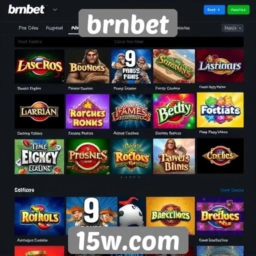 Variedade de jogos disponíveis no brnbet